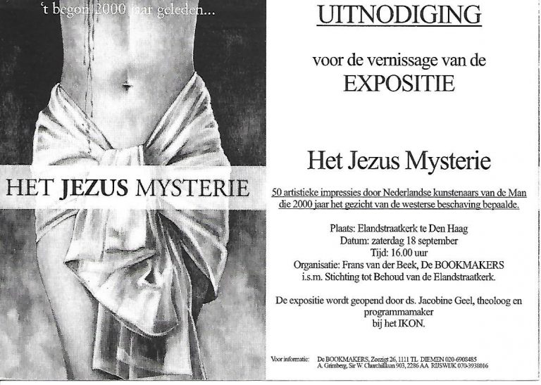 Uitnodiging Het Jezus Mysterie, 1999