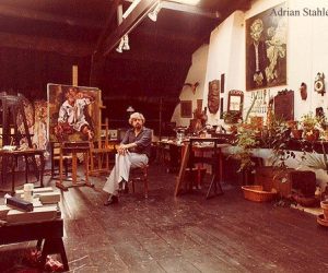 In his studio 1975